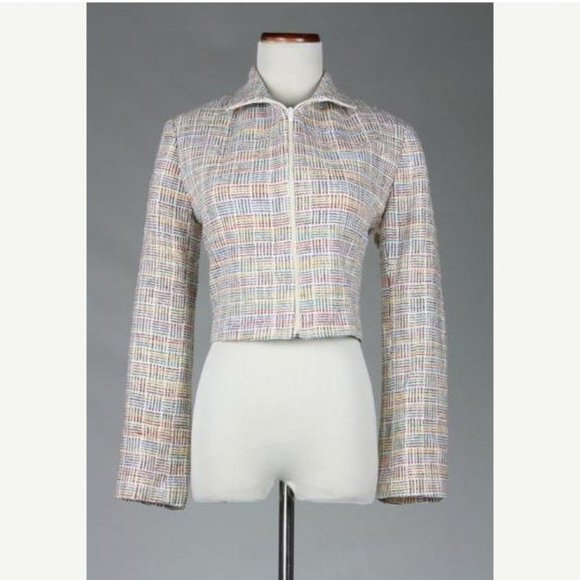 Vintage Jackets & Blazers - Vintage Emil Rutenberg Hand Woven Silk Jacket
